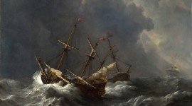 Ship Storm Wallpaper