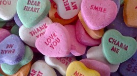 Candied Hearts Wallpaper Download Free
