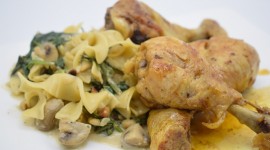 Chicken With Champignons Wallpaper Download