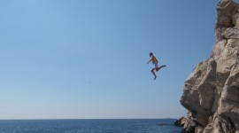 Jumping Into The Water Wallpaper Download Free