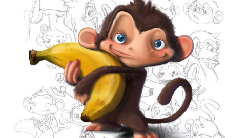 Monkey And Banana wallpapers high quality