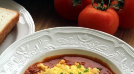 Scrambled Eggs In Tomatoes Wallpaper For Mobile