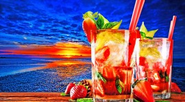 4K Colorful Cocktails Photo Free
