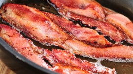 Fried Bacon Desktop Wallpaper