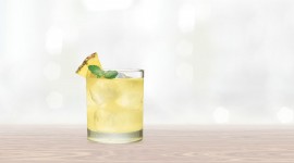 Pineapple Cocktails Desktop Wallpaper