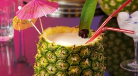 Pineapple Cocktails Wallpaper Free