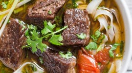 Beef Soup With Noodles Wallpaper For Mobile