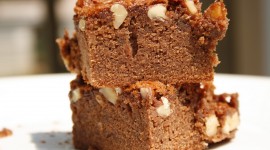 Brownie With Nuts Wallpaper For PC
