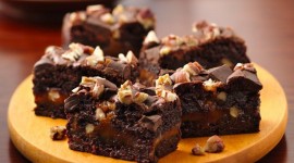 Brownie With Nuts Wallpaper Gallery