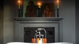 Candles In The Bathroom Wallpaper For Android