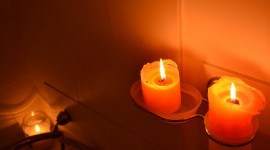Candles In The Bathroom Wallpaper Full HD