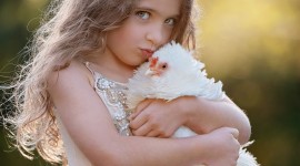 Children And Animals Wallpaper For IPhone