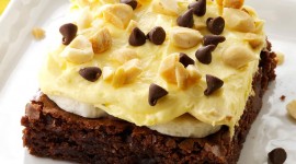 Brownie With Bananas Wallpaper For IPhone