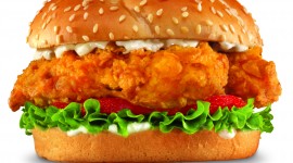 Chicken Burger Desktop Wallpaper Free