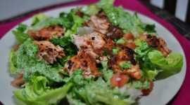 Salad With Salmon Wallpaper HQ#1