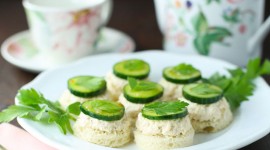 Sandwiches With Cucumbers Photo
