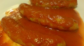 Sausages With Sauce Wallpaper