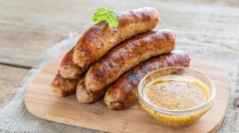 Sausages With Sauce Wallpaper HD