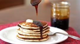 Pancakes With Maple Syrup High Quality Wallpaper
