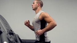 Running On A Treadmill Wallpaper Background
