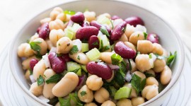 Salad With Beans Desktop Wallpaper HD