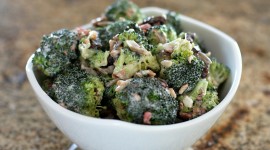 Salad With Broccoli Wallpaper Free