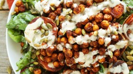 Salad With Chickpeas Wallpaper For IPhone#1