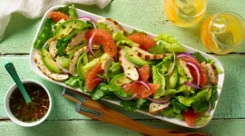Salad With Grapefruit Wallpaper For PC
