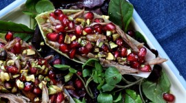 Salad With Pomegranate Wallpaper Download