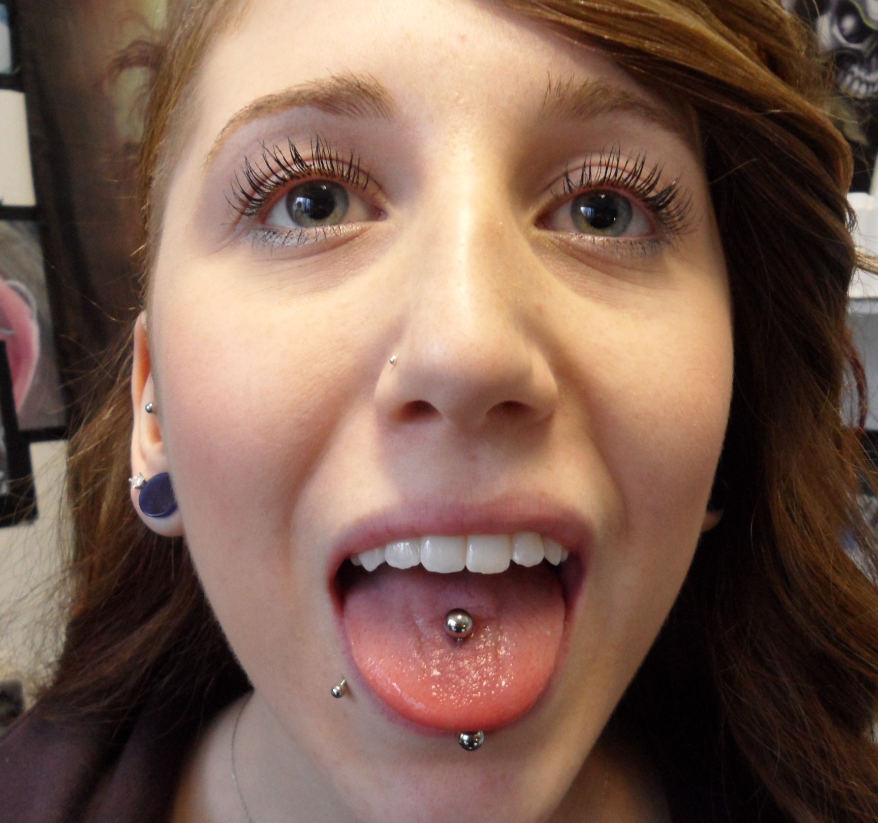 Pierced Tongue Teen Earns Facial