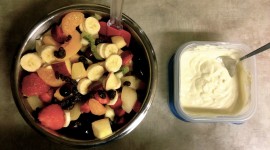 Curd Cream With Fruit Wallpaper Download