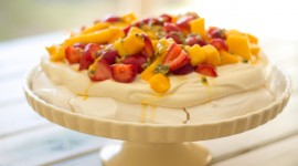 Curd Cream With Fruit Wallpaper For PC