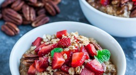 Oatmeal With Dried Fruits Wallpaper HQ