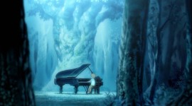 Piano Forest Wallpaper