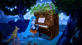 Piano Forest Wallpaper For PC