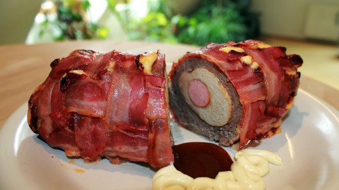 Sausages With Bacon And Cheese wallpapers high quality