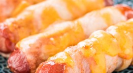 Sausages With Bacon And Cheese Wallpaper For IPhone Download