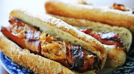 Sausages With Bacon And Cheese Wallpaper High Definition