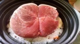 Baked Ham In A Slow Cooker Wallpaper Download Free