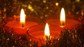 Christmas Candles Wallpaper Background