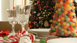 Christmas Table Decoration Photo