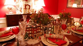 Christmas Table Decoration Photo Free#1