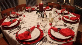 Christmas Table Decoration Wallpaper Gallery