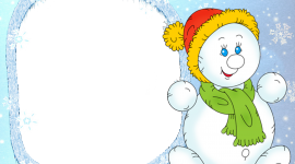 Snowman Frames Desktop Wallpaper For PC
