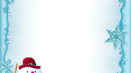 Snowman Frames Wallpaper For IPhone