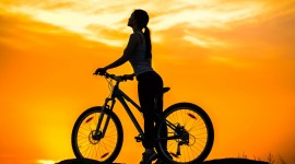4K Girl On A Bicycle Picture Download