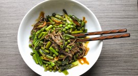 Buckwheat Noodles With Vegetables Wallpaper Download