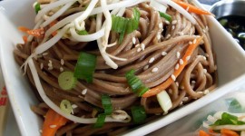 Buckwheat Noodles With Vegetables Wallpaper Full HD