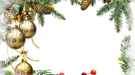 Christmas Tree Frame Desktop Wallpaper