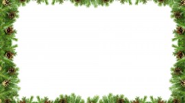 Christmas Tree Frame Desktop Wallpaper HD